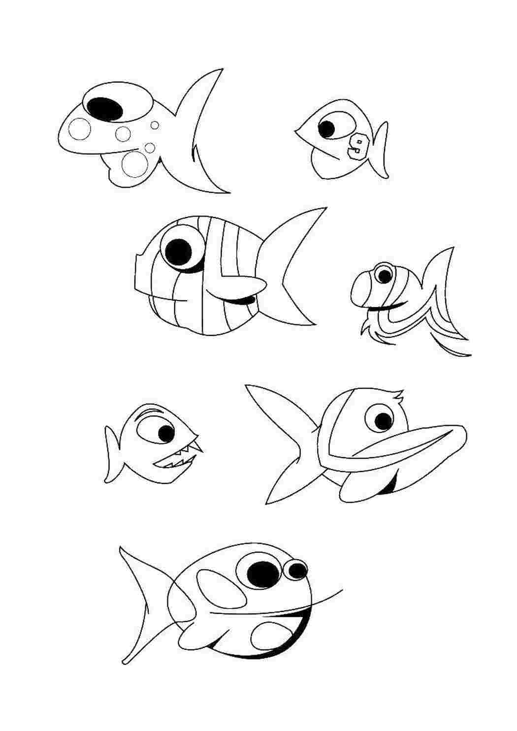 Раскраска Рыбы