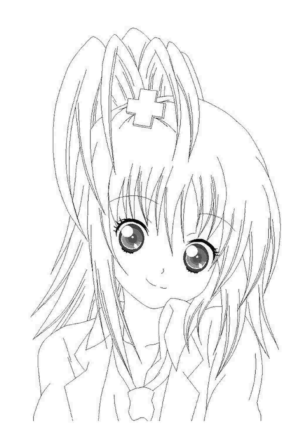 Рисунки аниме раскрашенные