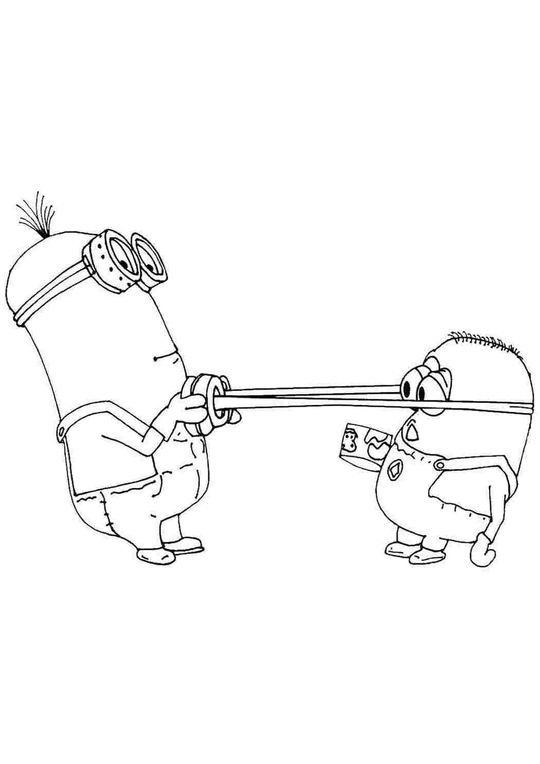 Раскраска Миньоны