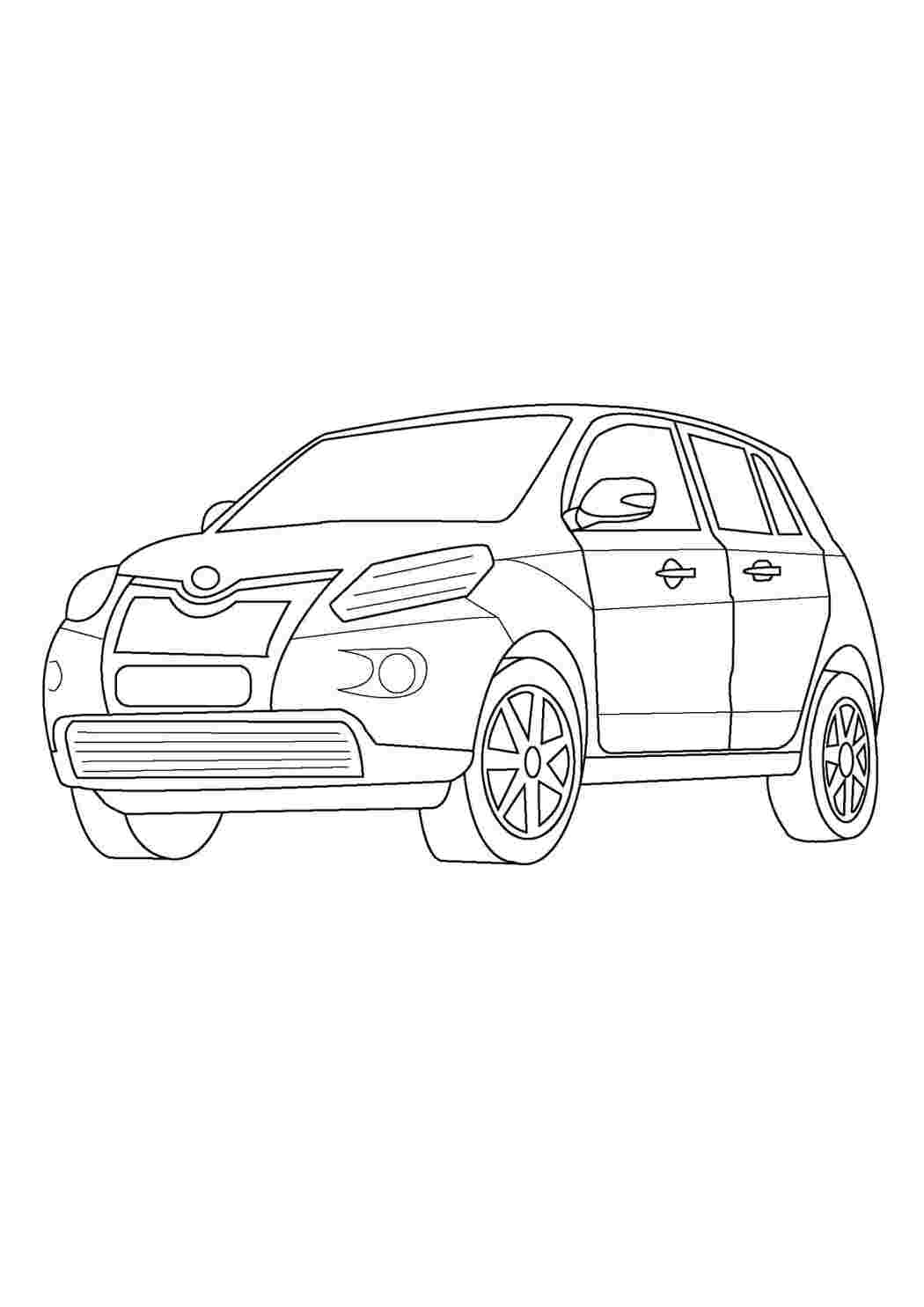 Раскраска машина