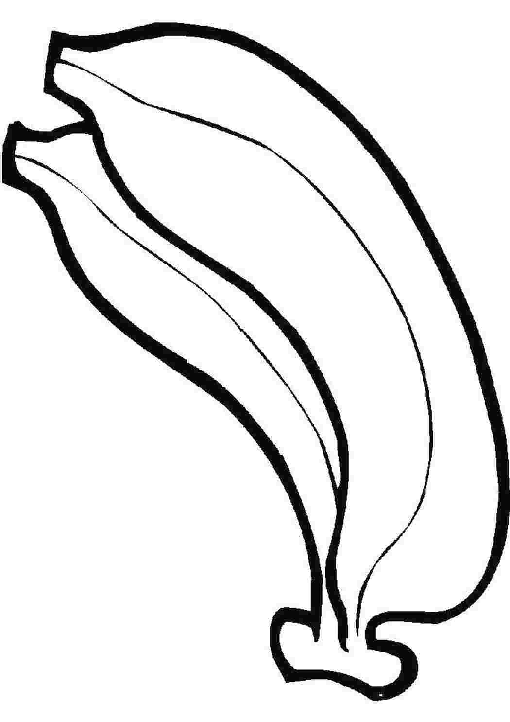 Авокадо и банан раскраска