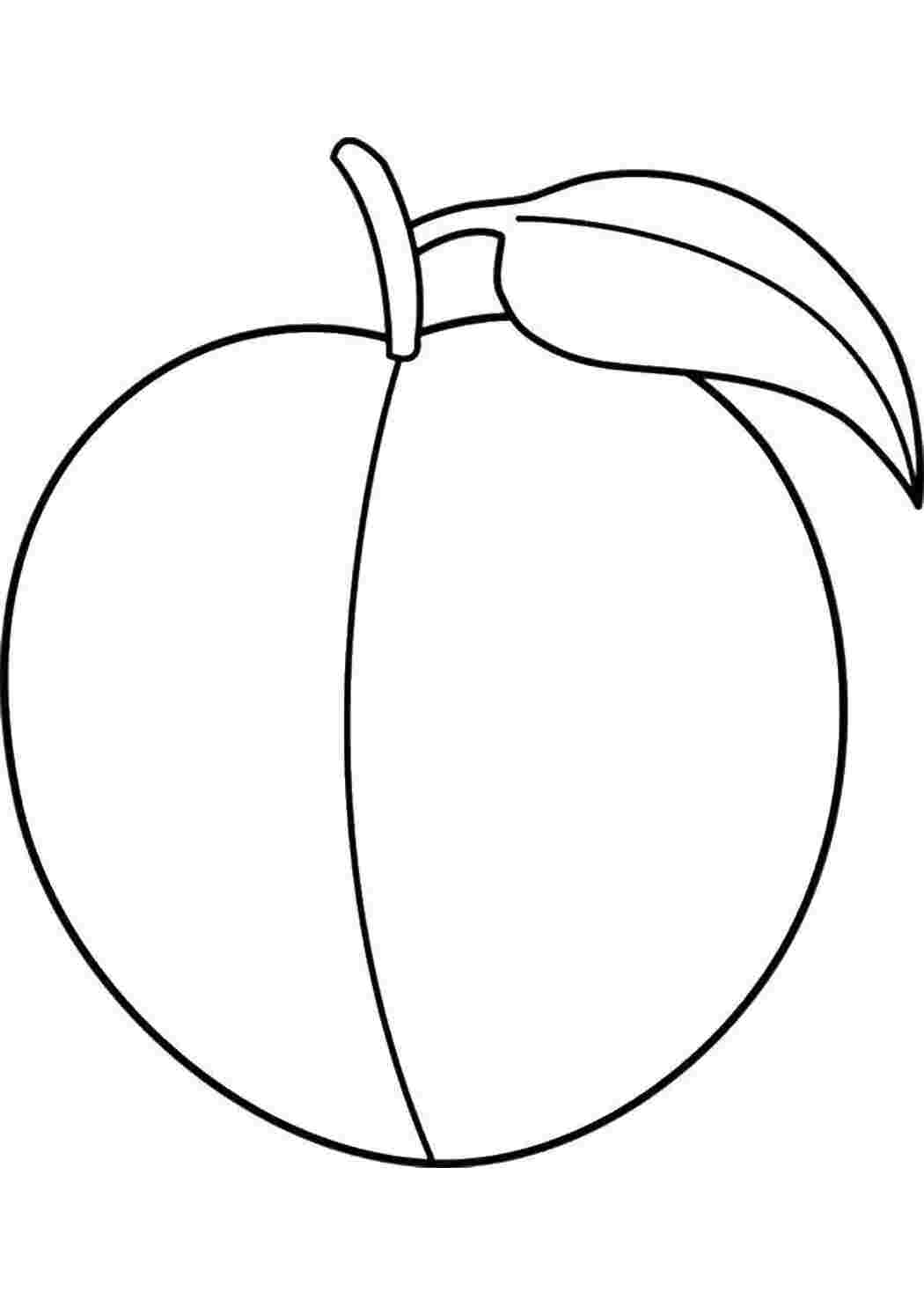 Раскраска Персик