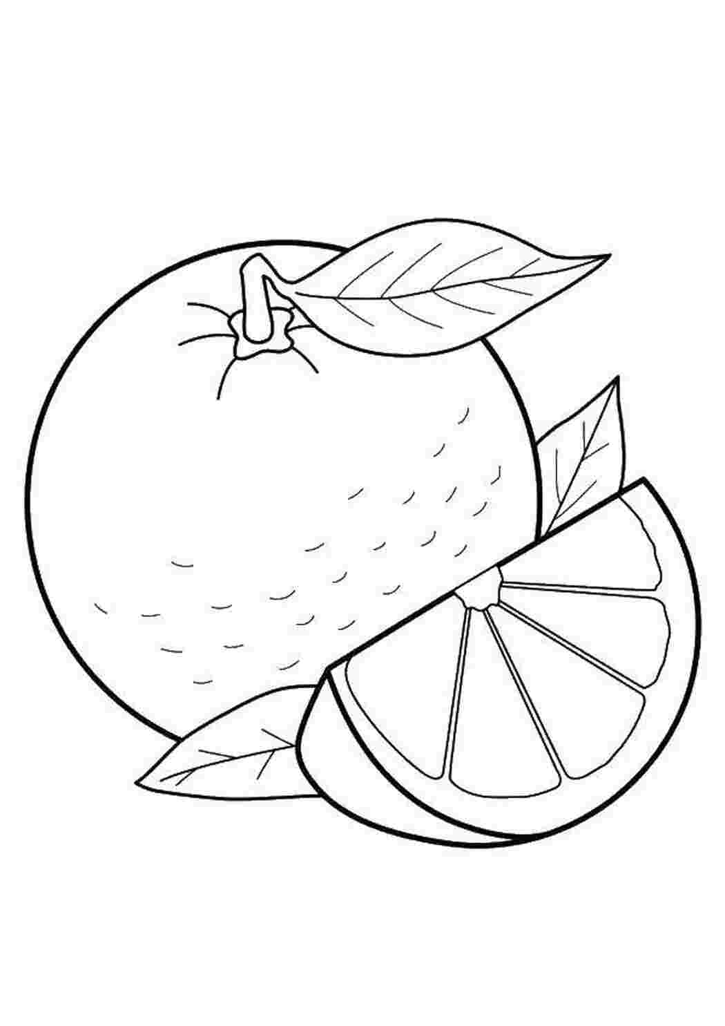 Раскраска Апельсин