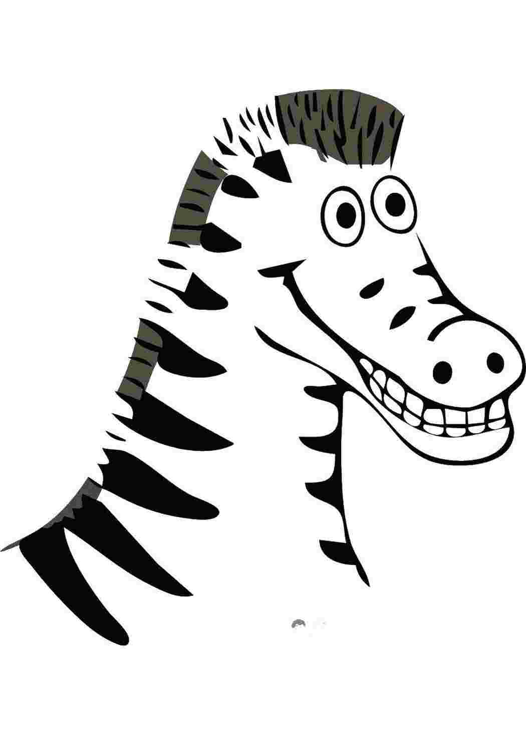 Раскраска Зебра