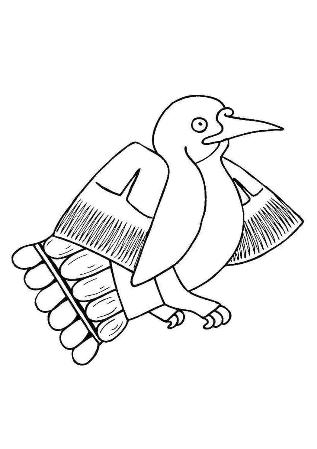 Раскраска Птица