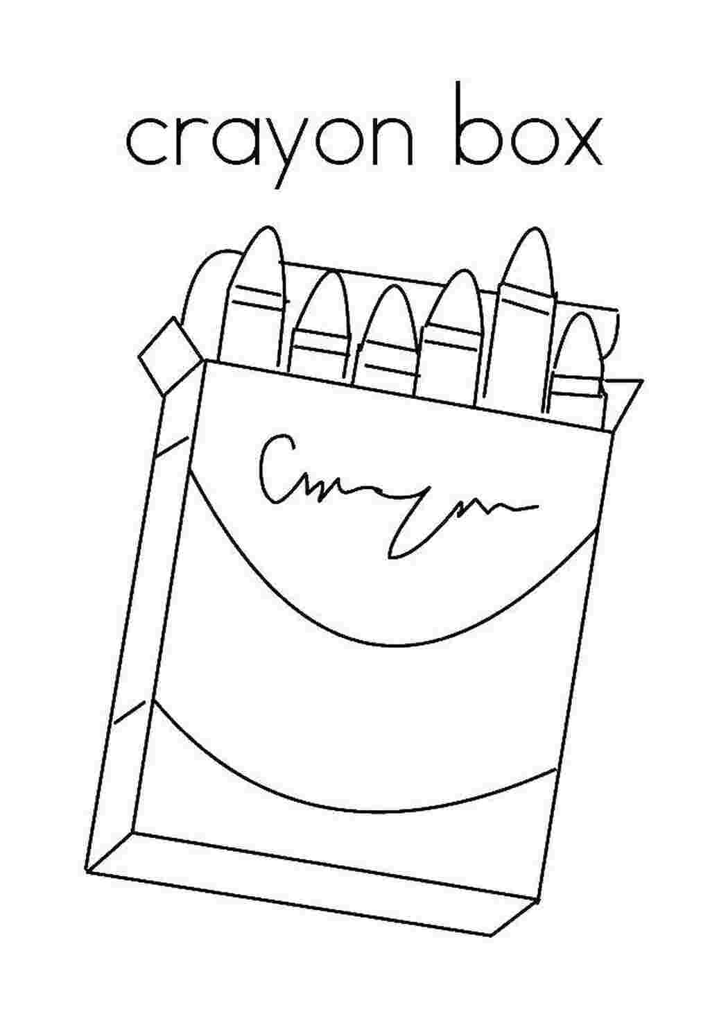 Раскраска карандаши в коробке