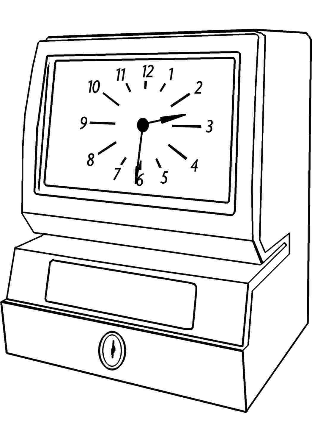 Раскраска Большие часы