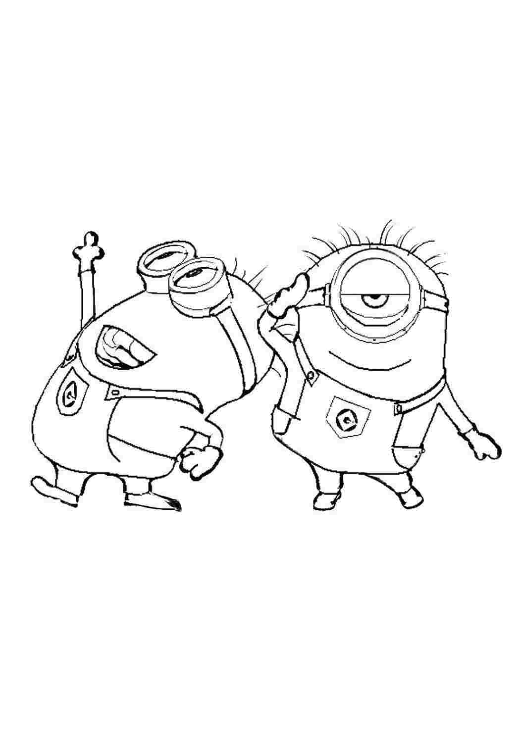 Раскраска Миньоны