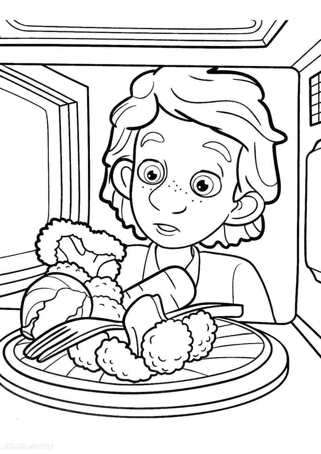 Раскраска Раскраски из мультфильмов фиксики.