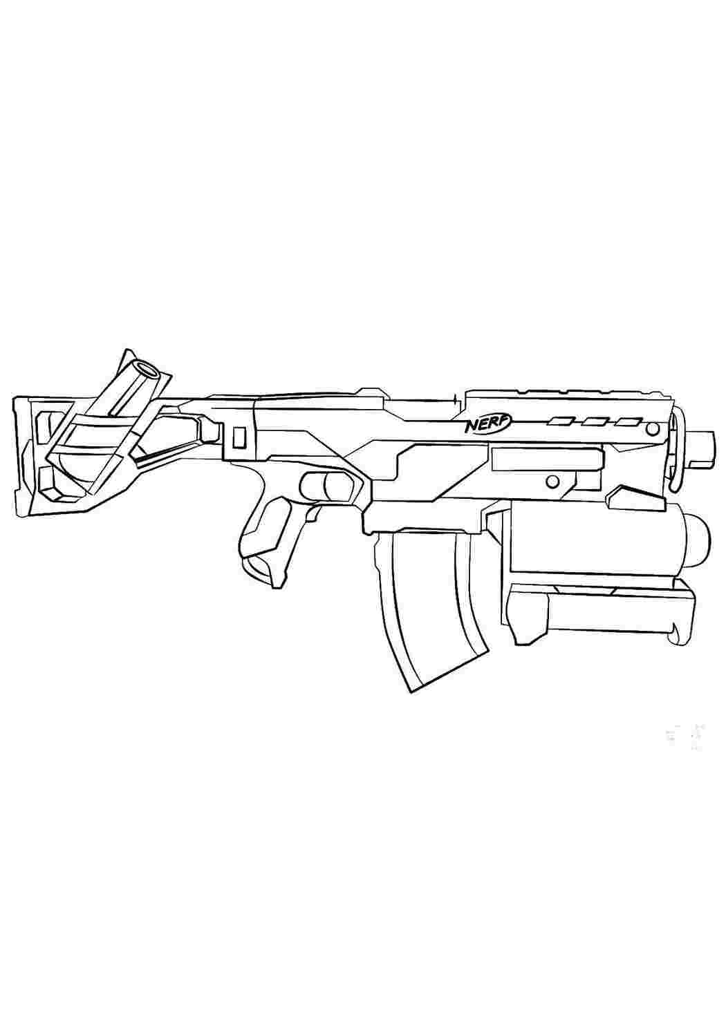 Раскраска Винтовка