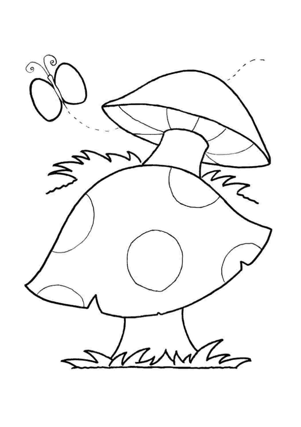 Раскраска мухомор