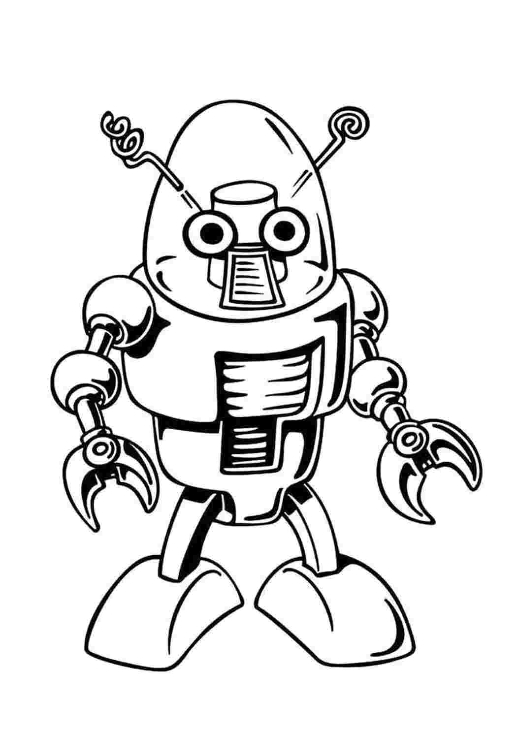 Раскраска Робот