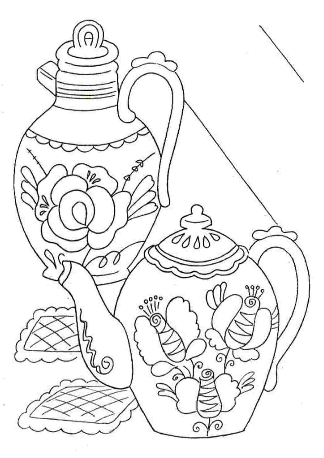 Раскраска Народные промыслы