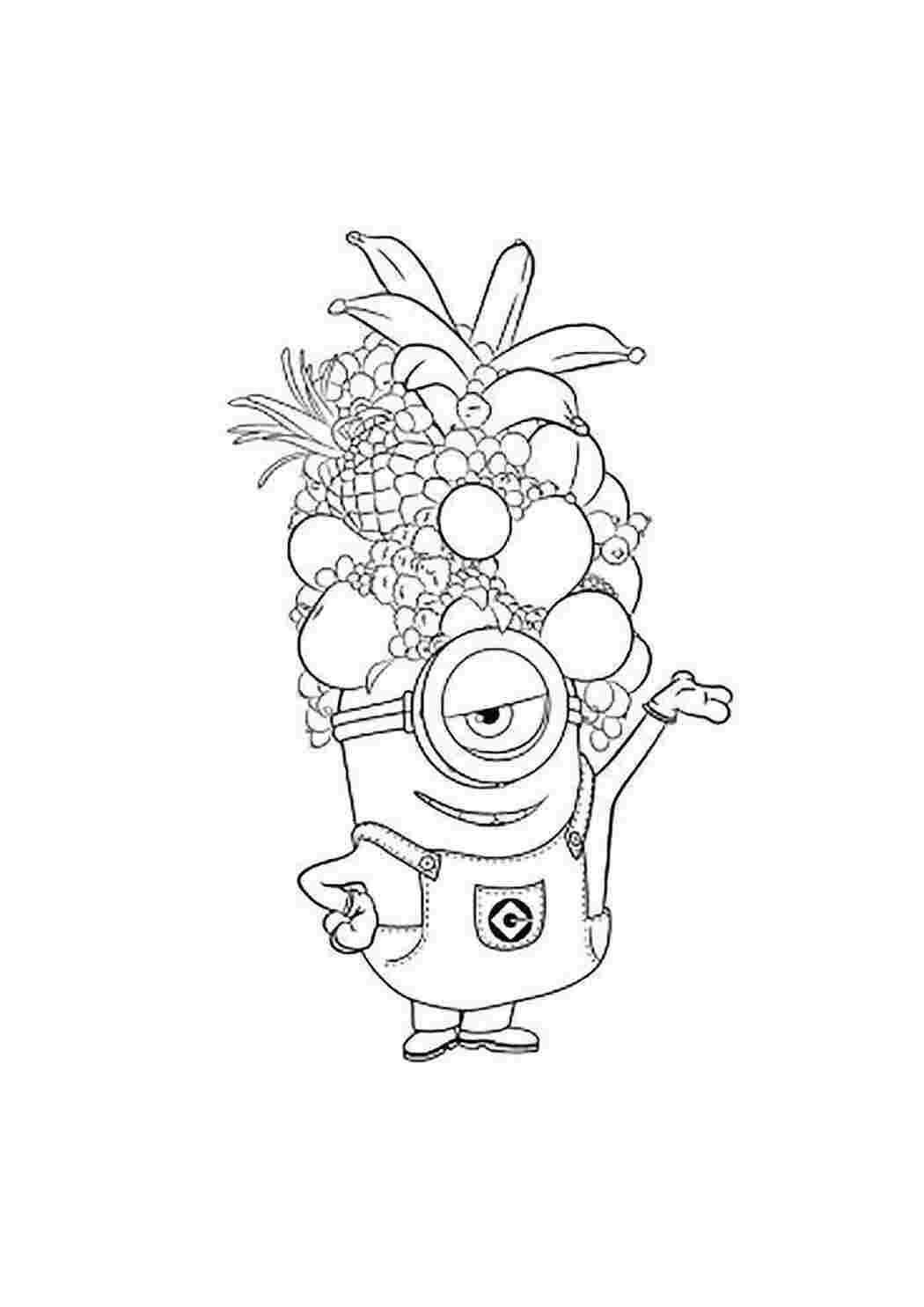 Раскраска Миньон