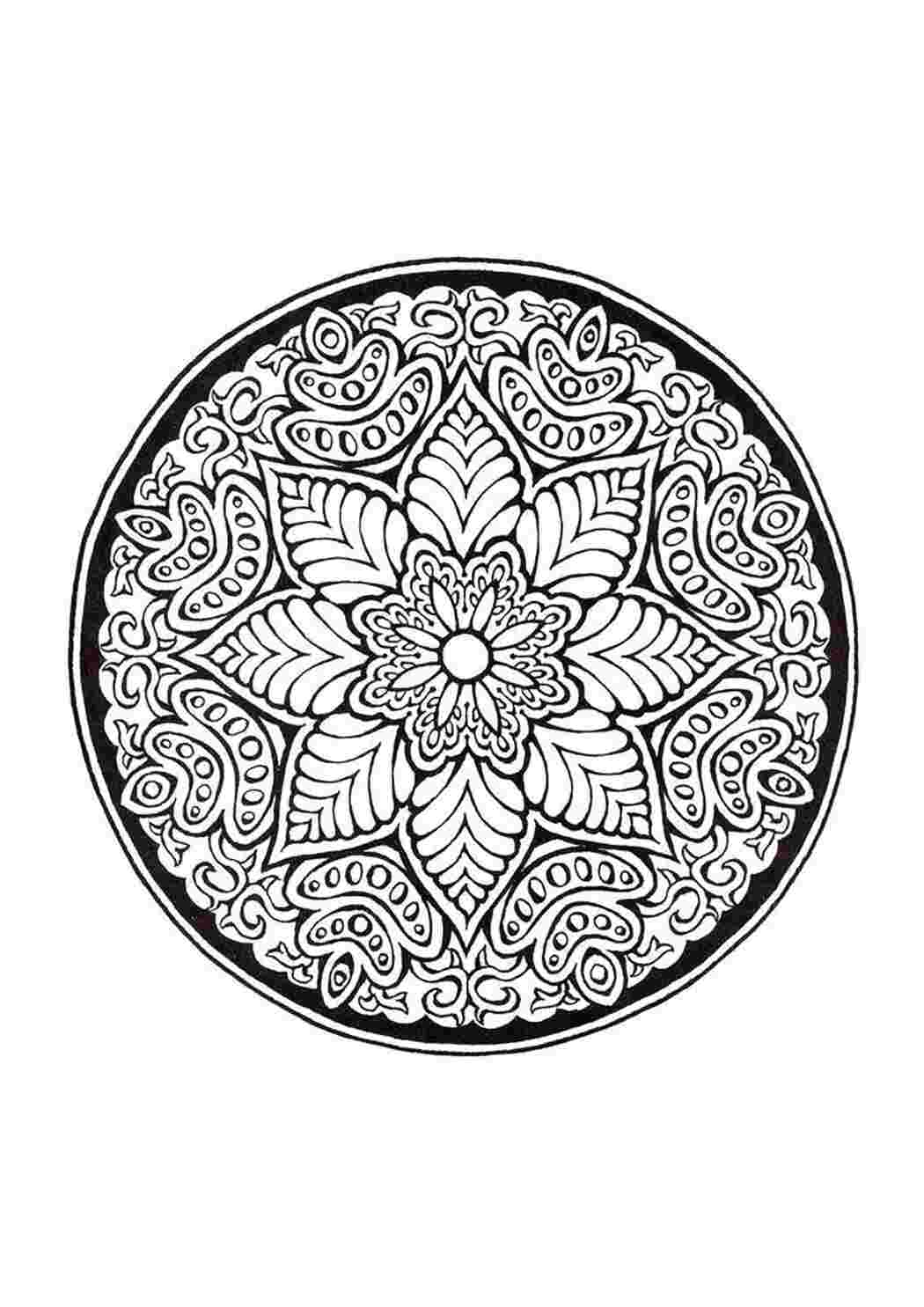 Раскраска круг