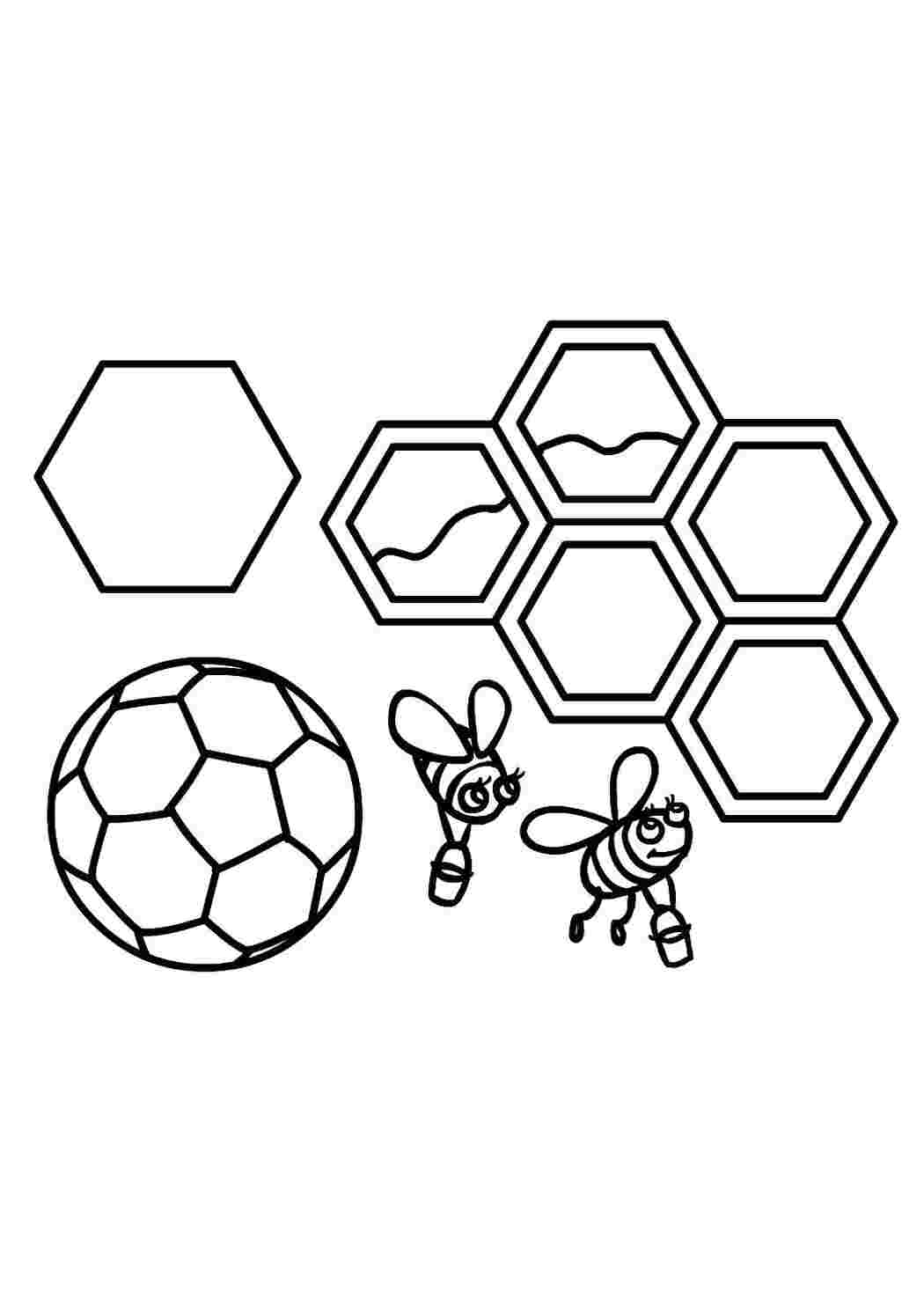 Раскраска Шестиугольник