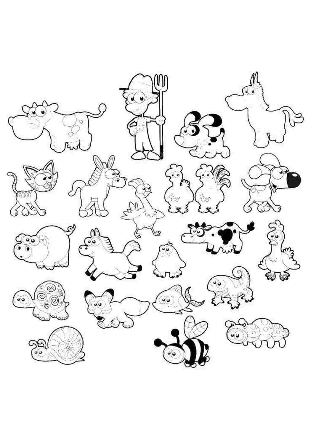 Раскраска Животные