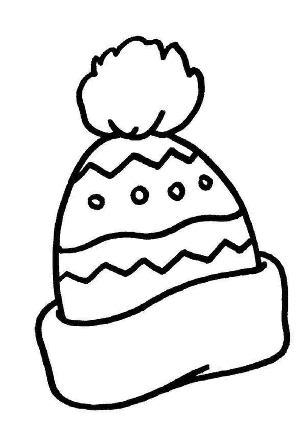 Раскраска Зимняя шапочка