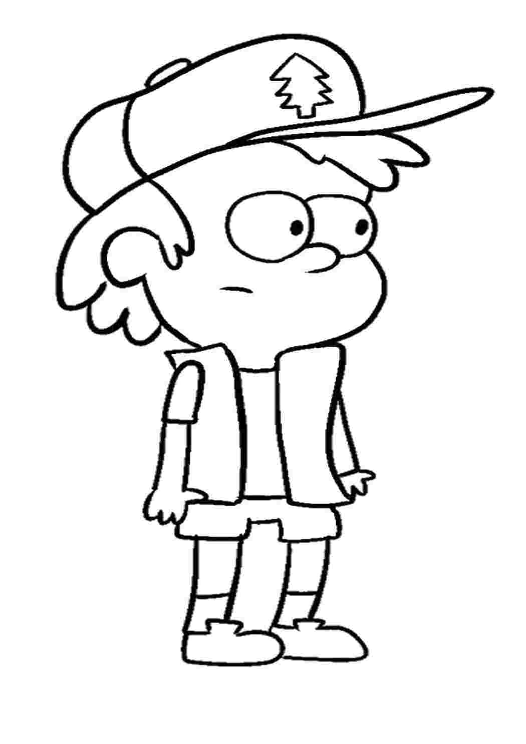 Раскраска Диппер Пайнс