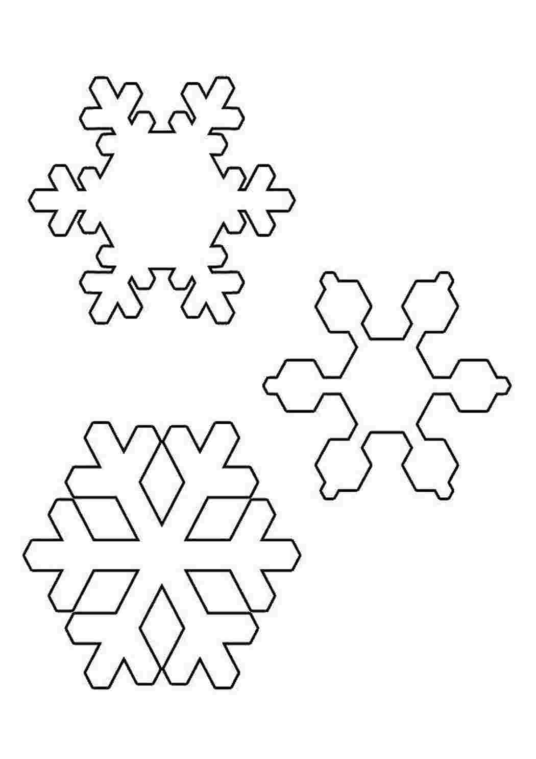 Снежинки шаблоны простые