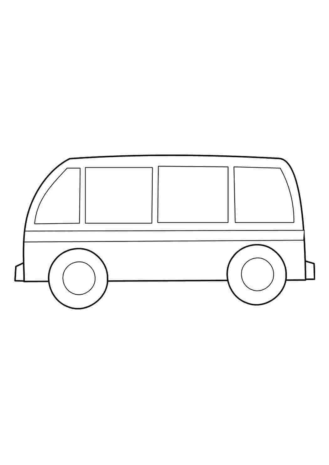 Раскраска Проворный автобус