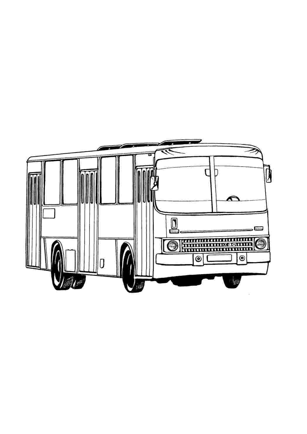 Раскраска Рейсовый автобус