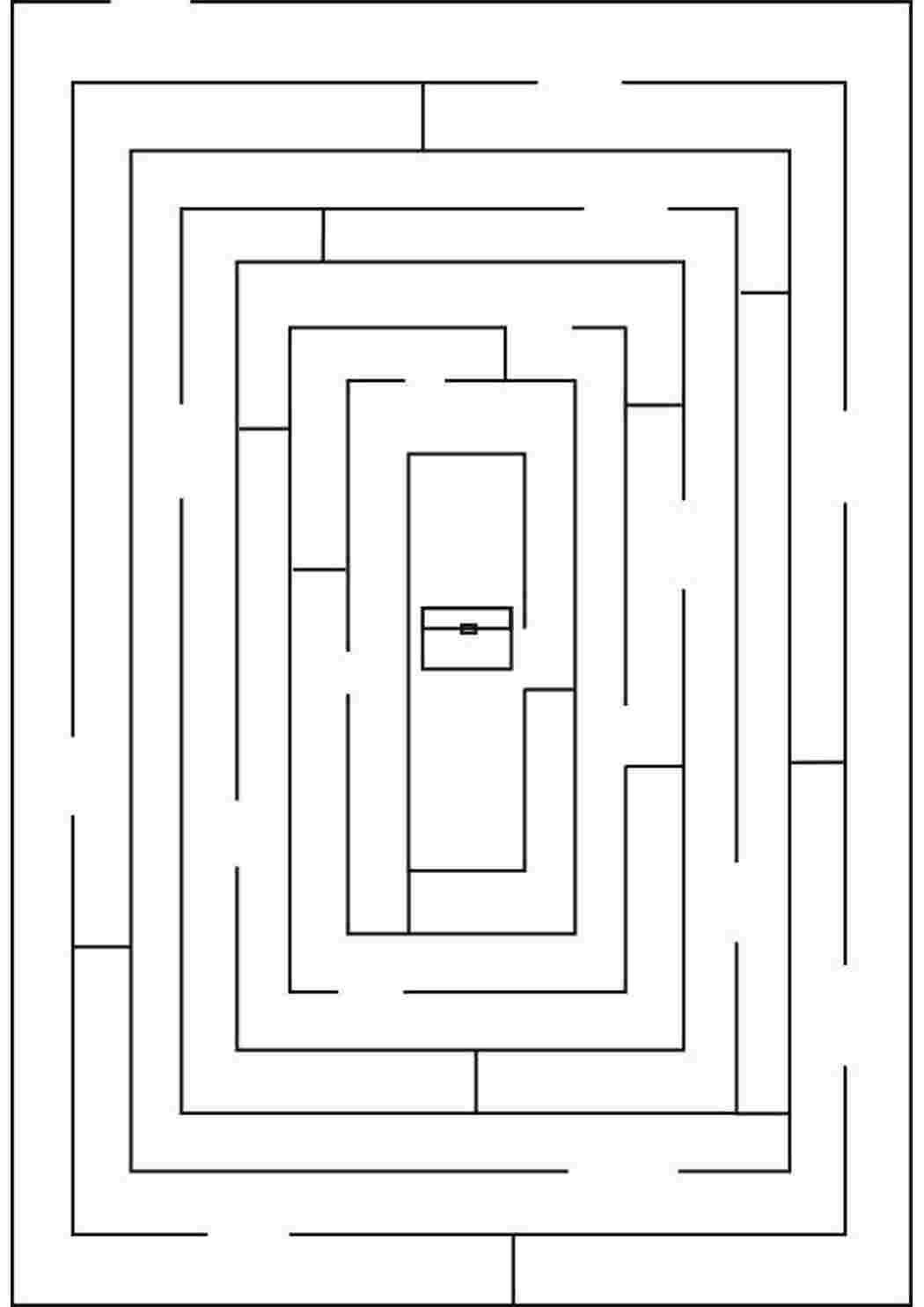 Раскраска сложный лабиринт