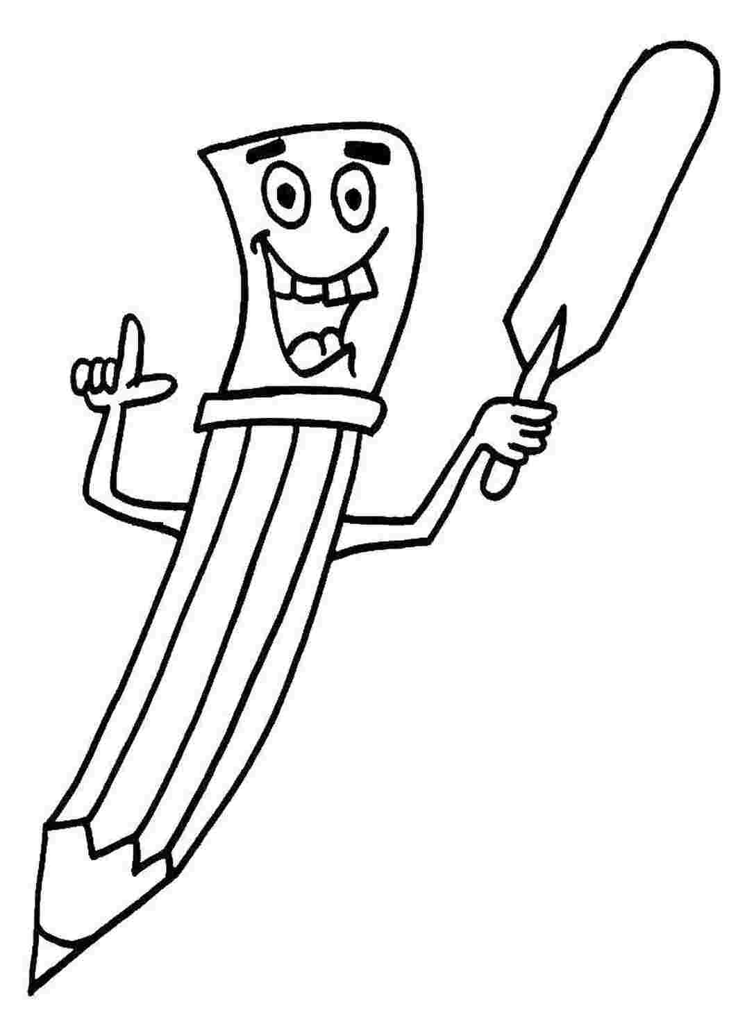 Раскраска Карандаш