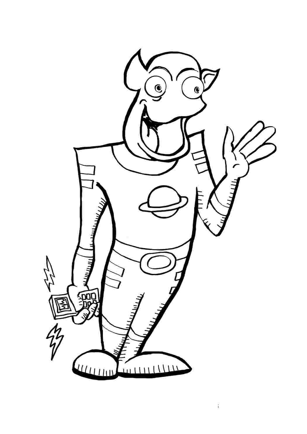 Раскраска Инопланетянен