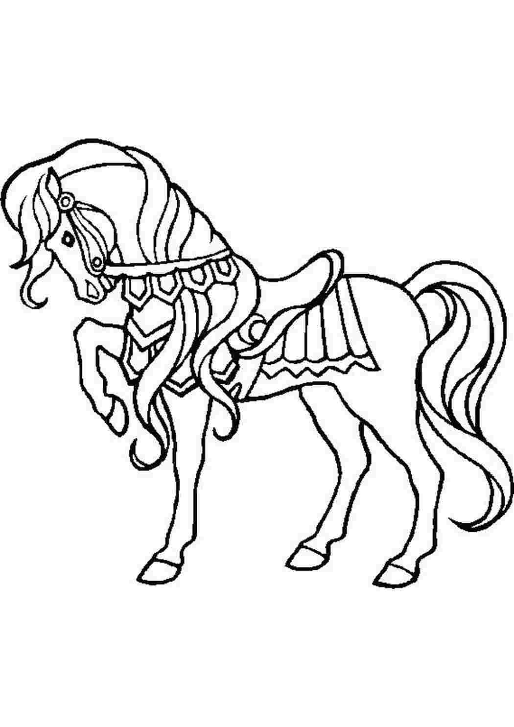 Раскраска Цирковая лошадь