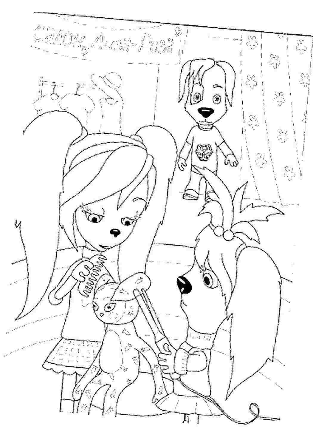 Раскраска &quot;Барбоскины &quot;. Раскраски для девочек Барбоскины. Раскраска Барбоскины роза. Раскраски из мультфильма Барбоскины