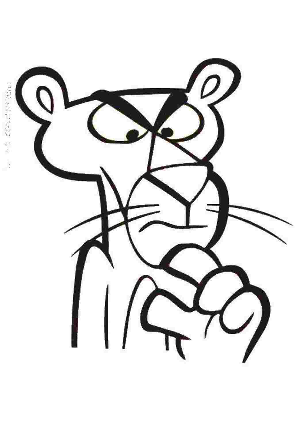 Раскраска Розовая пантера