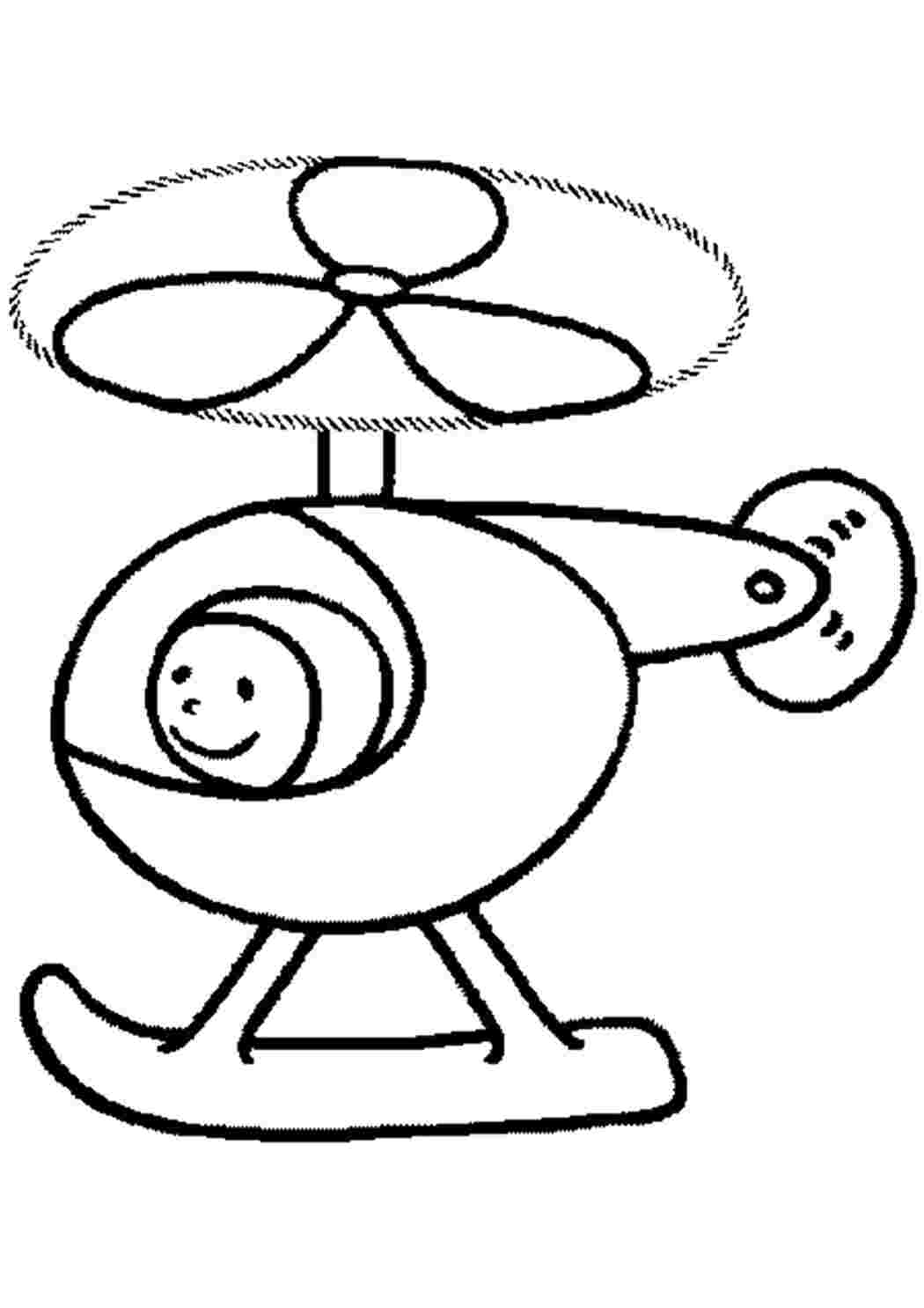 Раскраска Вертолётик