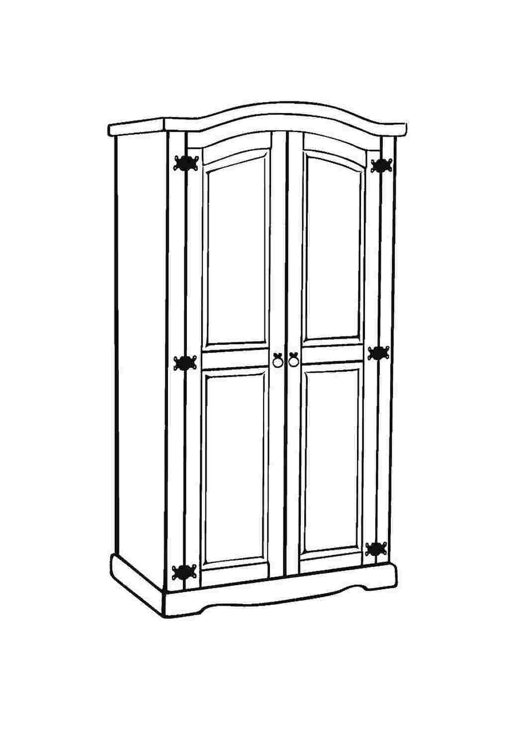 Раскраска Гардероб