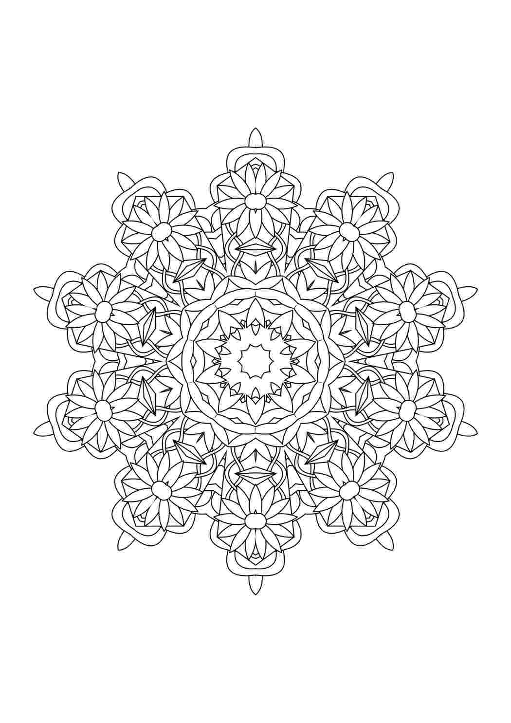 Раскраска Калейдоскоп