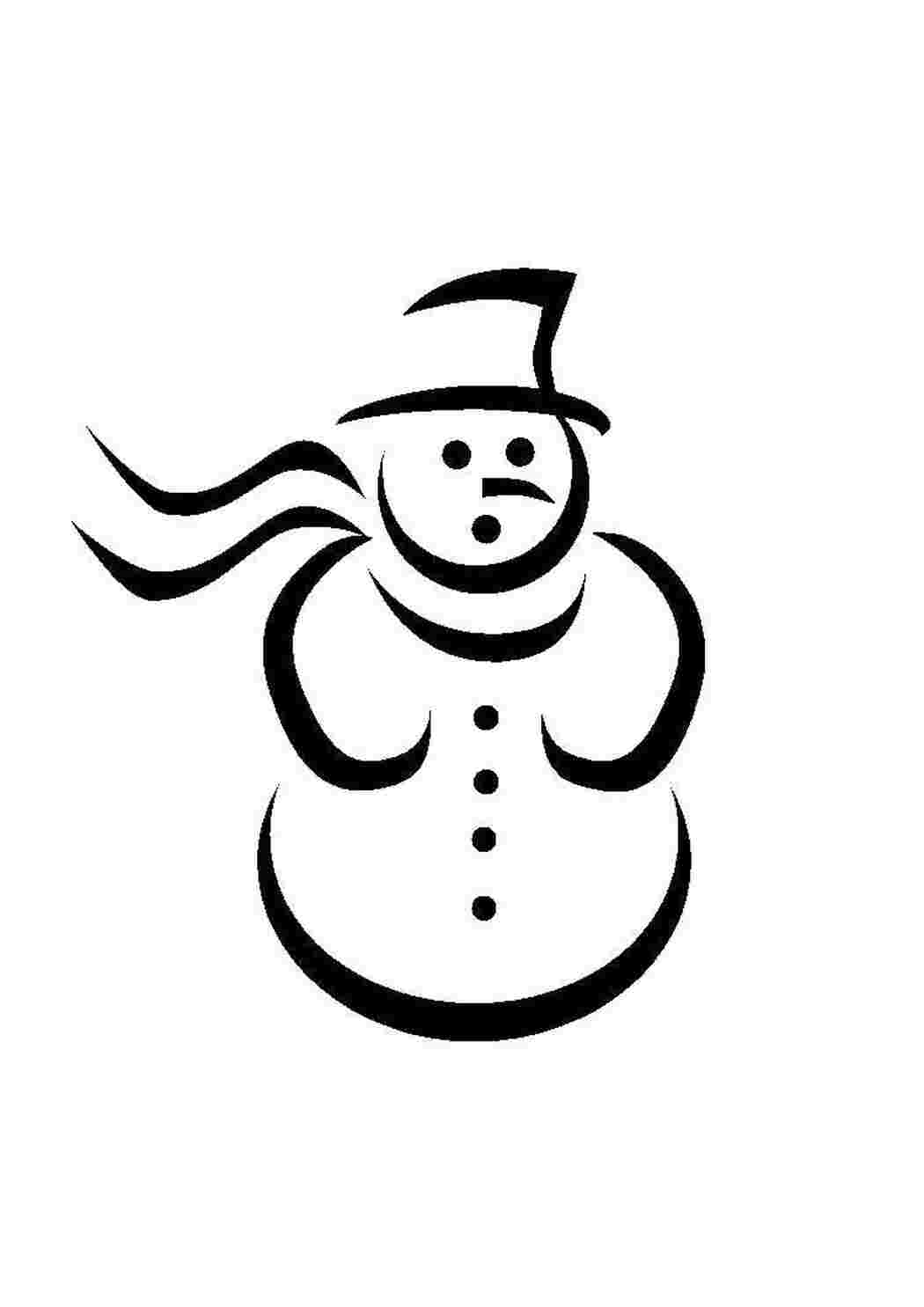 Снеговик векторное изображение