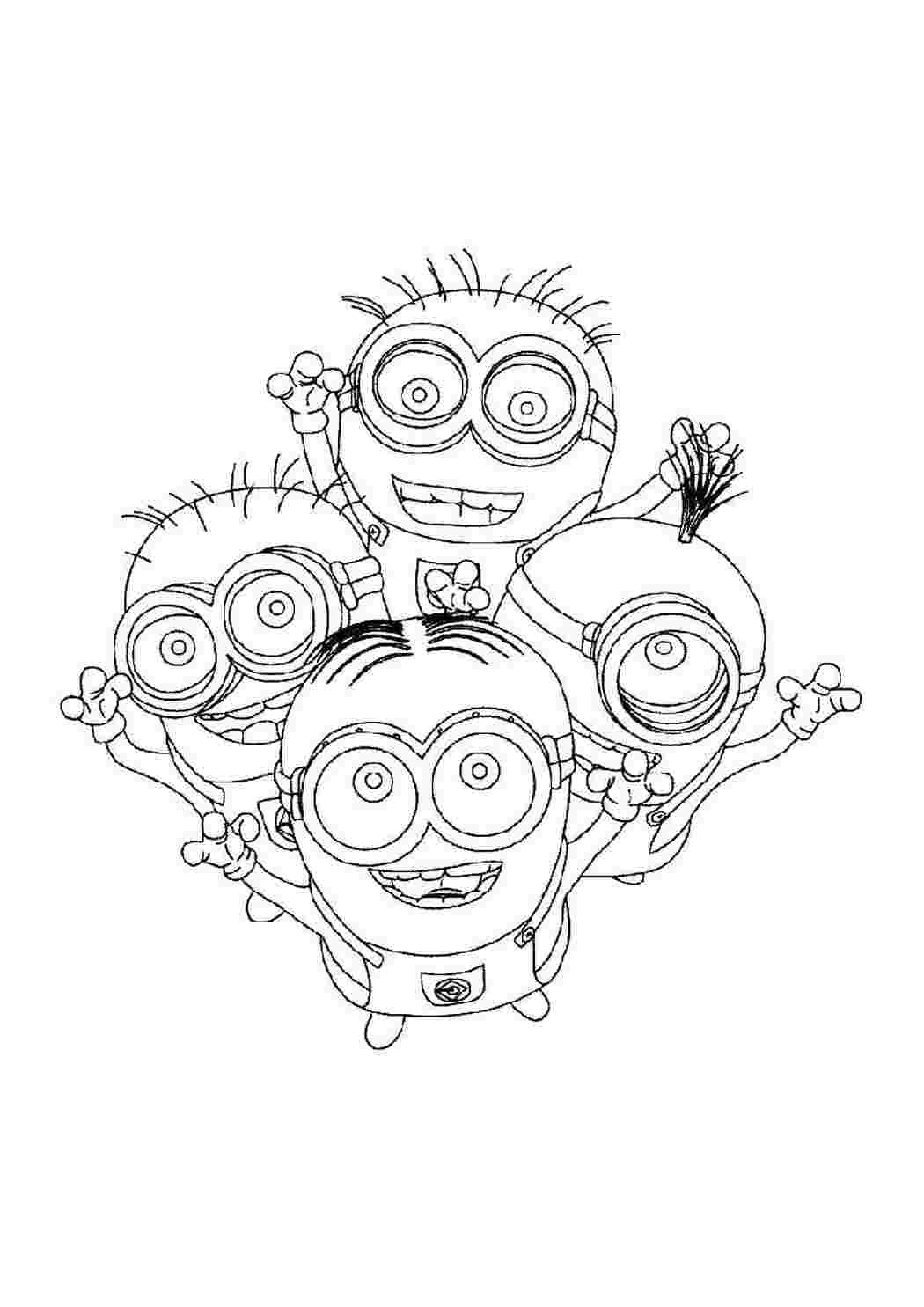 Раскраска Миньоны