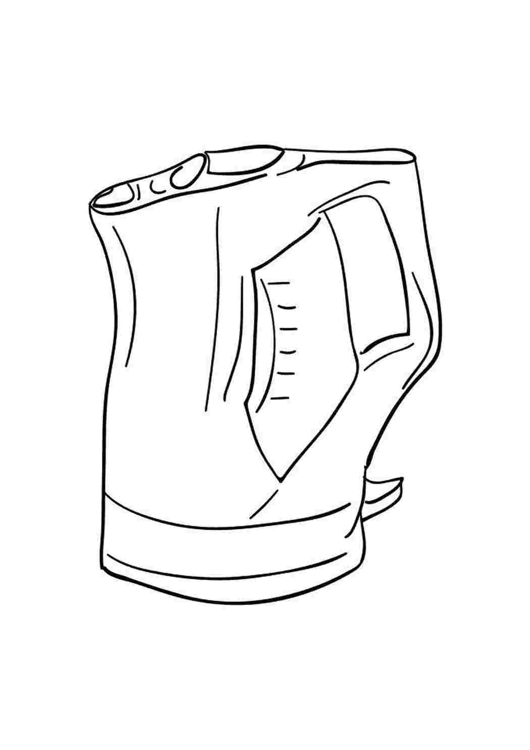 Раскраска Электрочайник