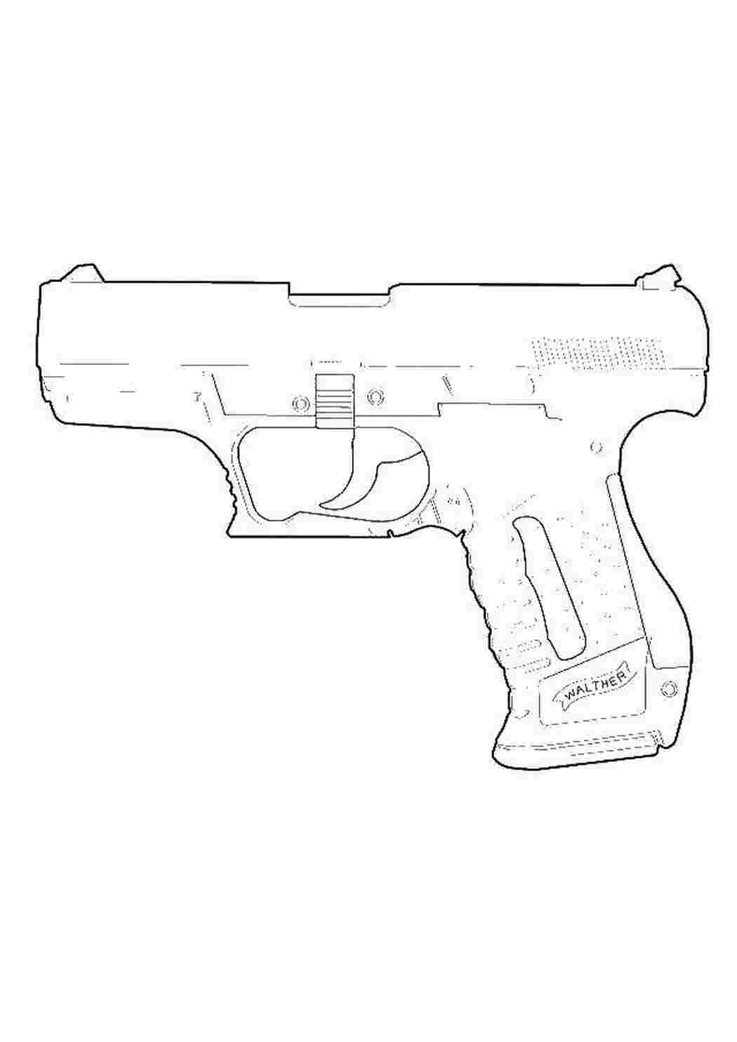 Раскраска Оружие