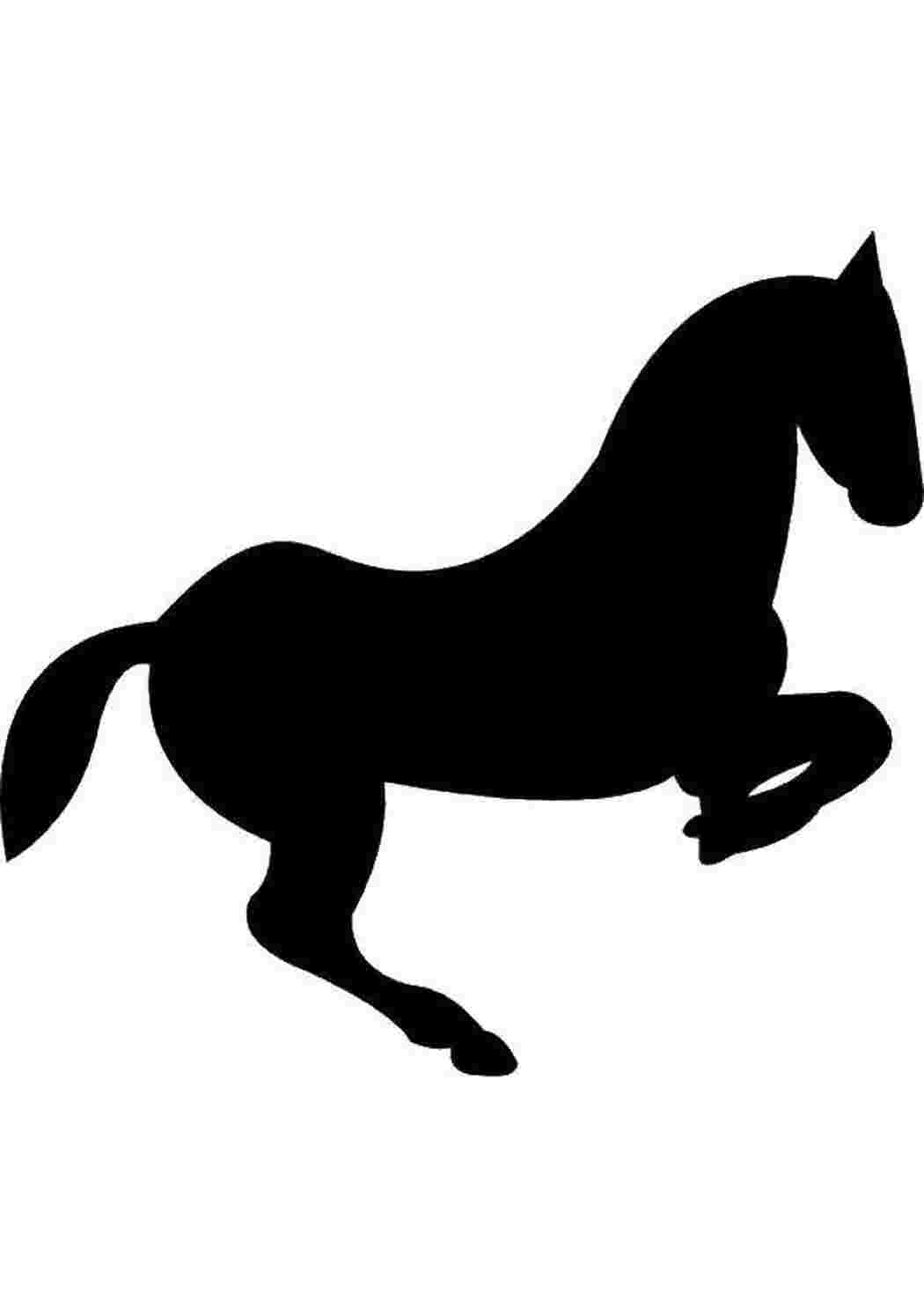 Силуэт лошади для детей