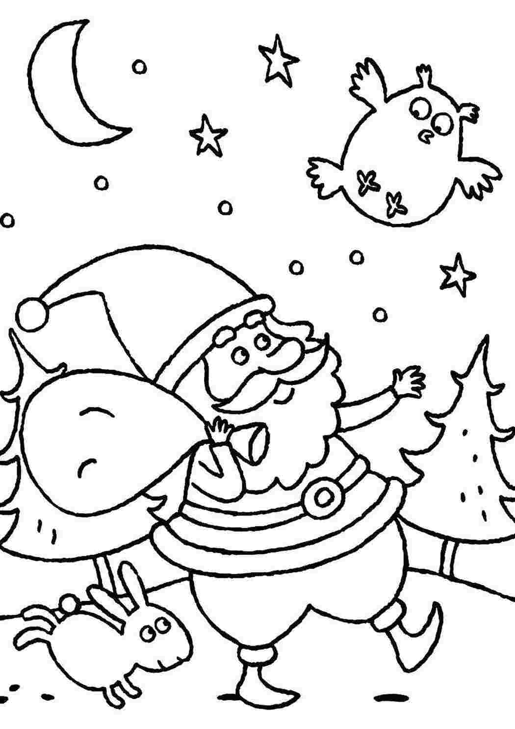 Новый год рисунок контур. Черно белая раскраска новый год. Раскраски новогодние для детей прикольные. Новогодние рисунки черно белые