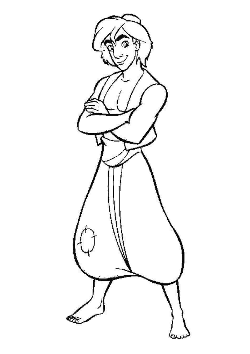 Раскраска Алладин