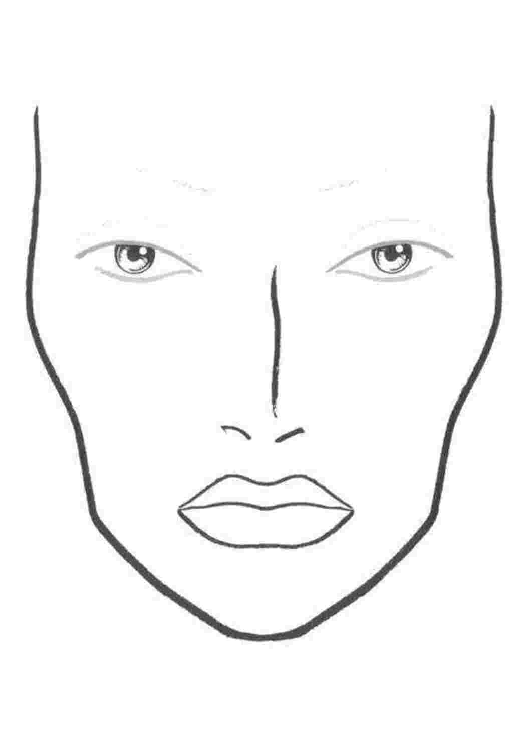 Раскраска Сделай мейк ап