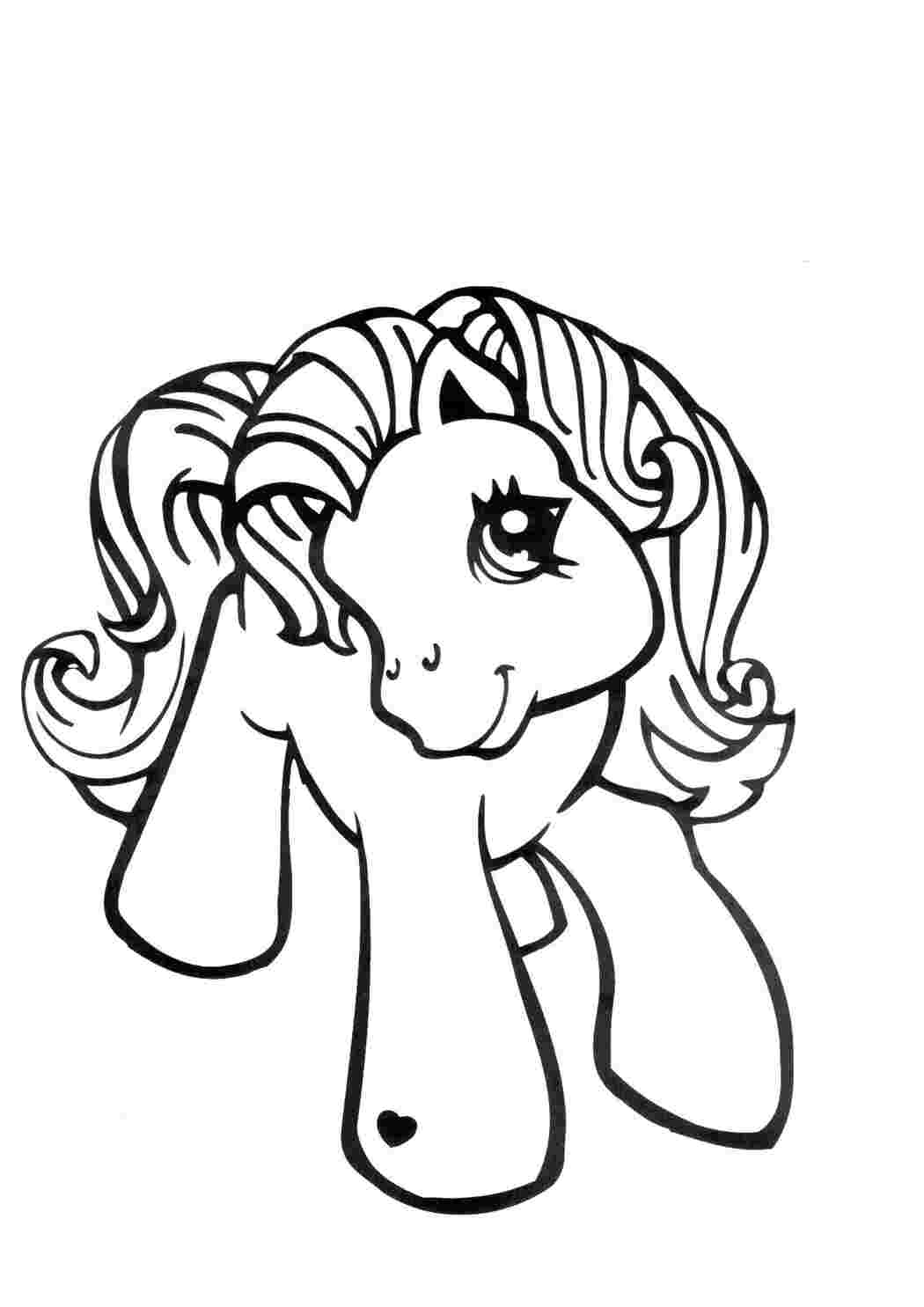 Раскраска Пони