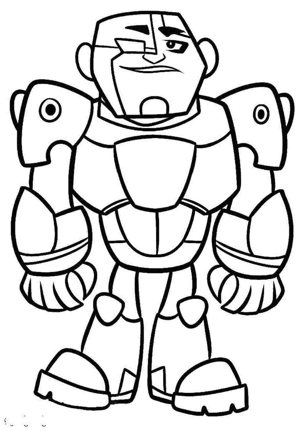 Раскраска Киборг