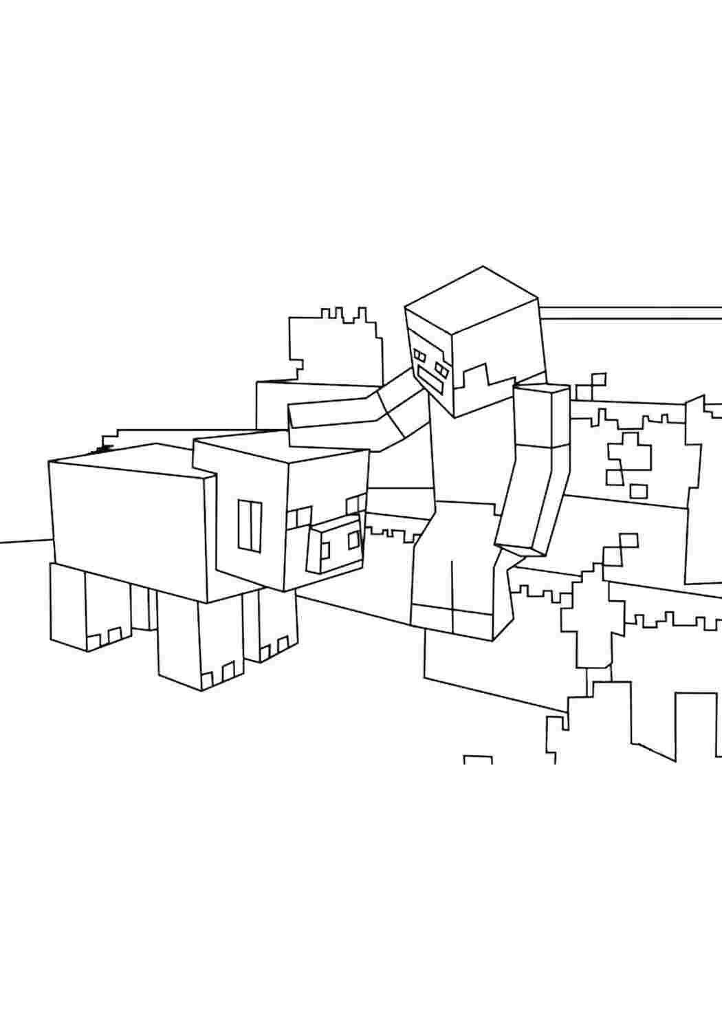 Раскраска Майнкрафт