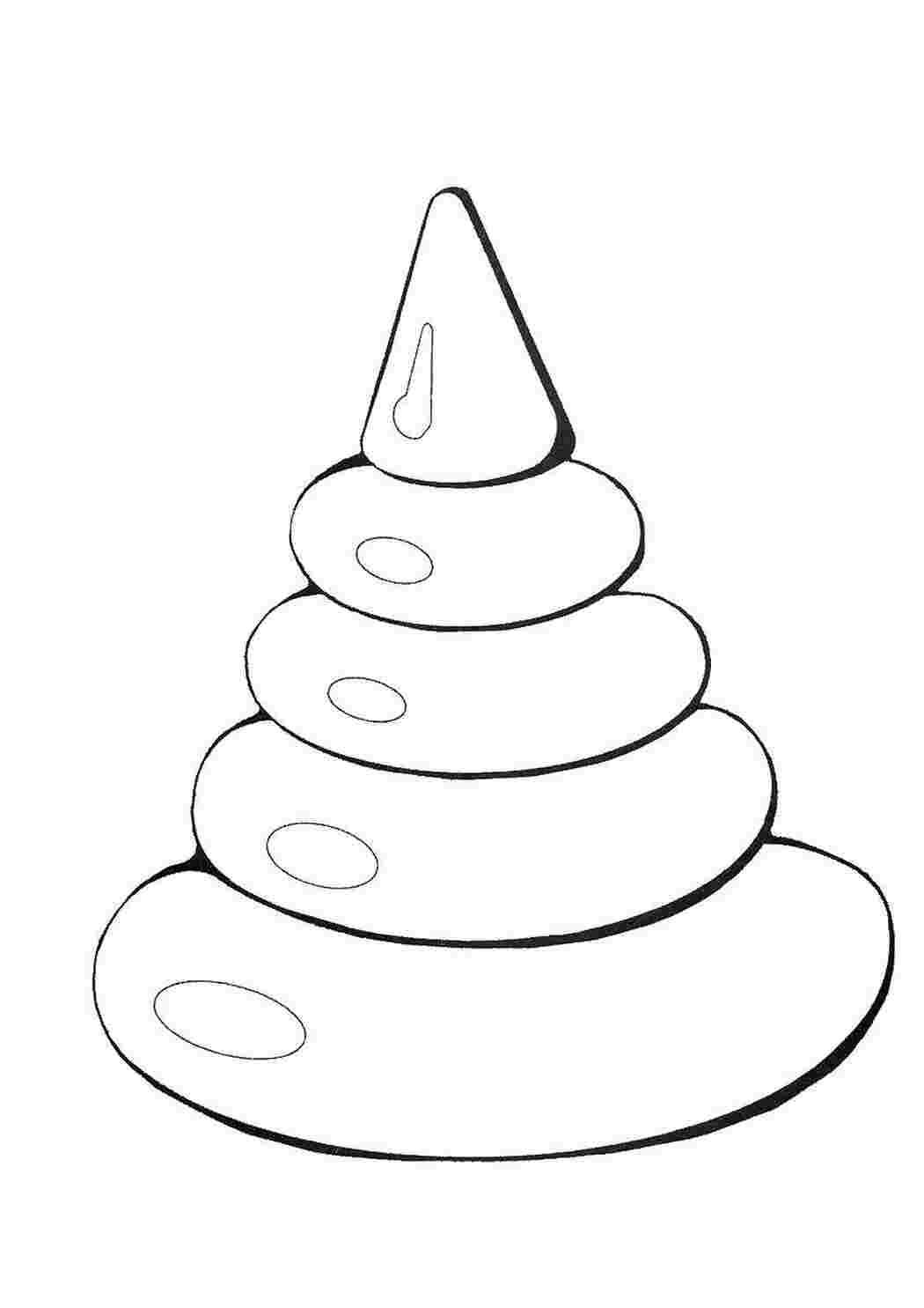 Раскраска Пирамидка