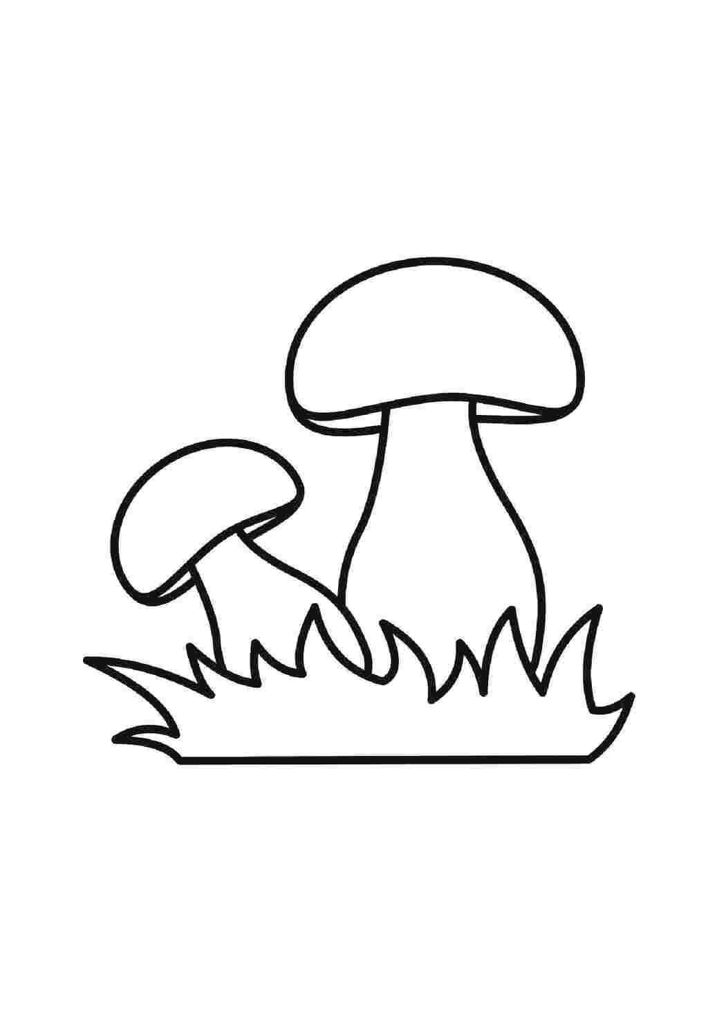 Раскраска Грибочки