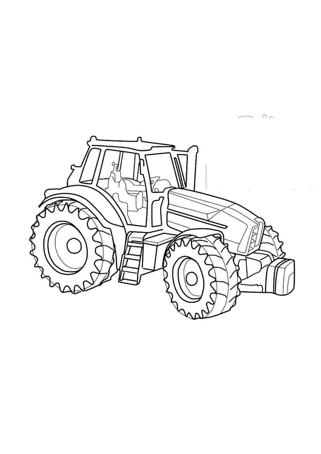 Раскраска Трактор