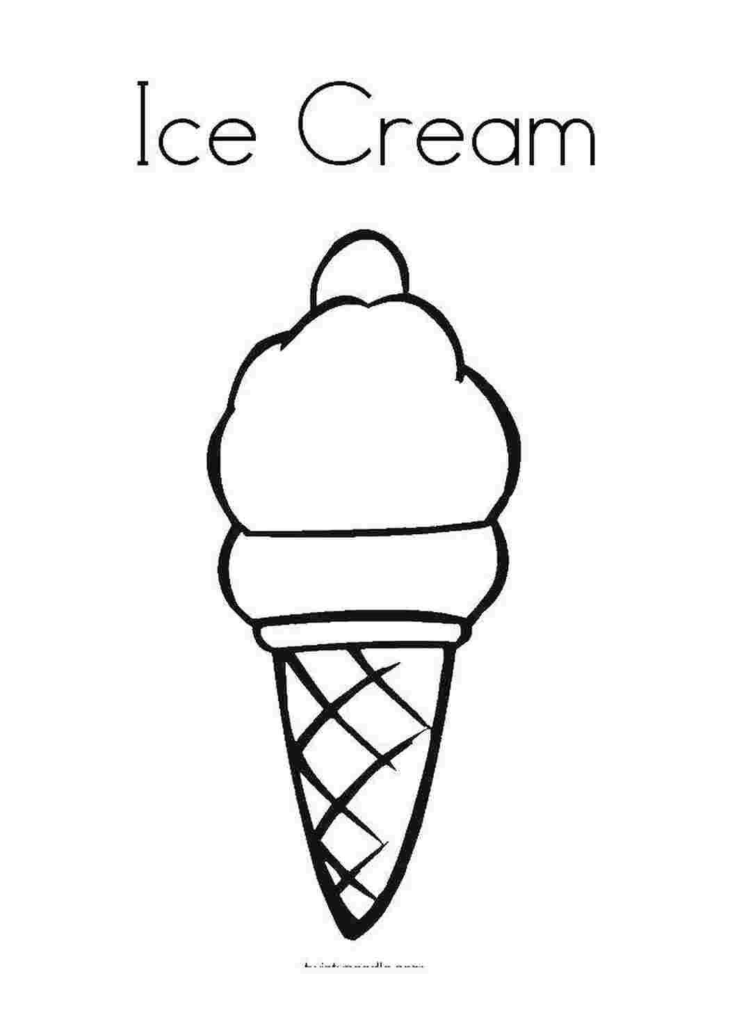 Раскраска Мороженое